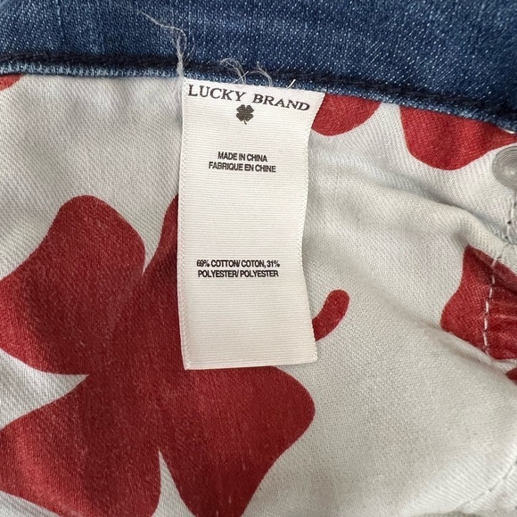 Lucky Brand Vintage Red Tag Sweet n Low Bootcut Embellished Pocket Jeans Size 27 - Picture 8 of 11